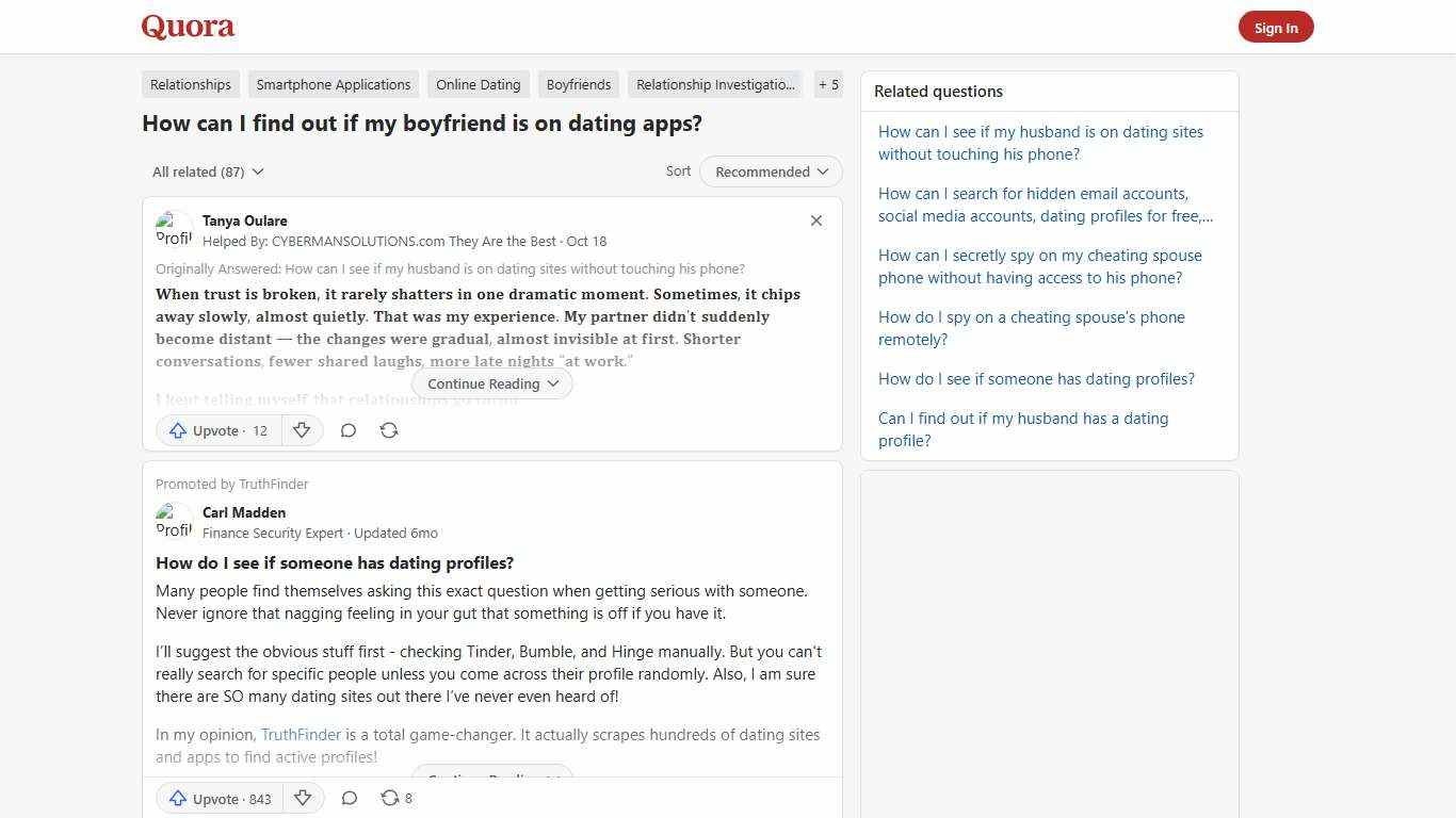 How to find out if my boyfriend is on dating apps - Quora